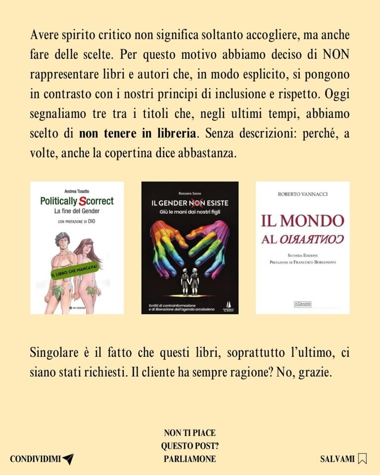 libreria esoterica Milano LGBT