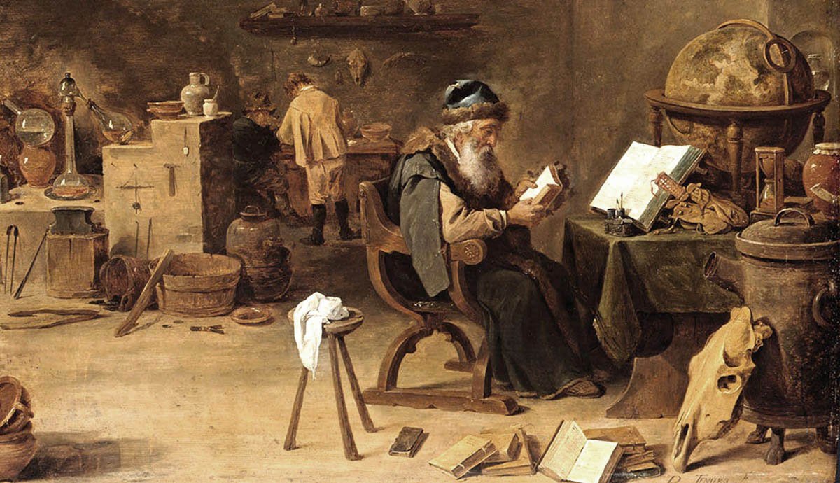 alchimista al lavoro - alchemist at work